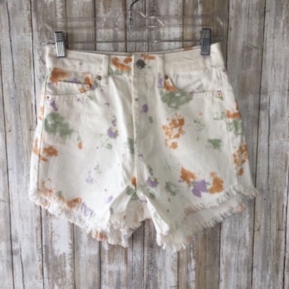 Wild Fable Highest Rise Button Front White Shorts - Picture 2 of 9